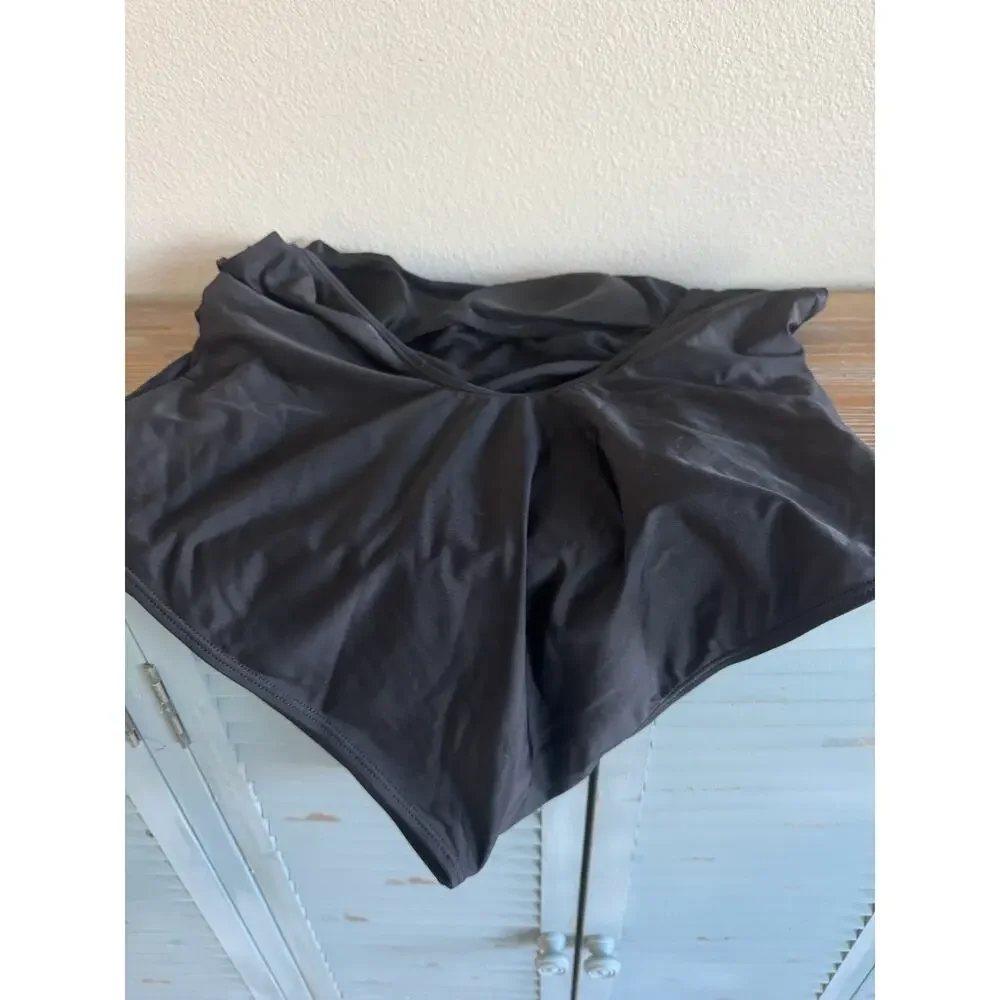 Midnight Spirit Black Cat One Piece Swim Suit With Coverup Women’s Sz XL